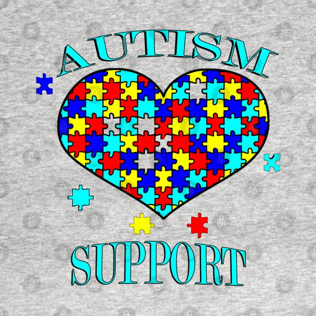 Autism Awareness Shirt & Gifts Quote Autism Support Gift Puzzle Heart by tamdevo1